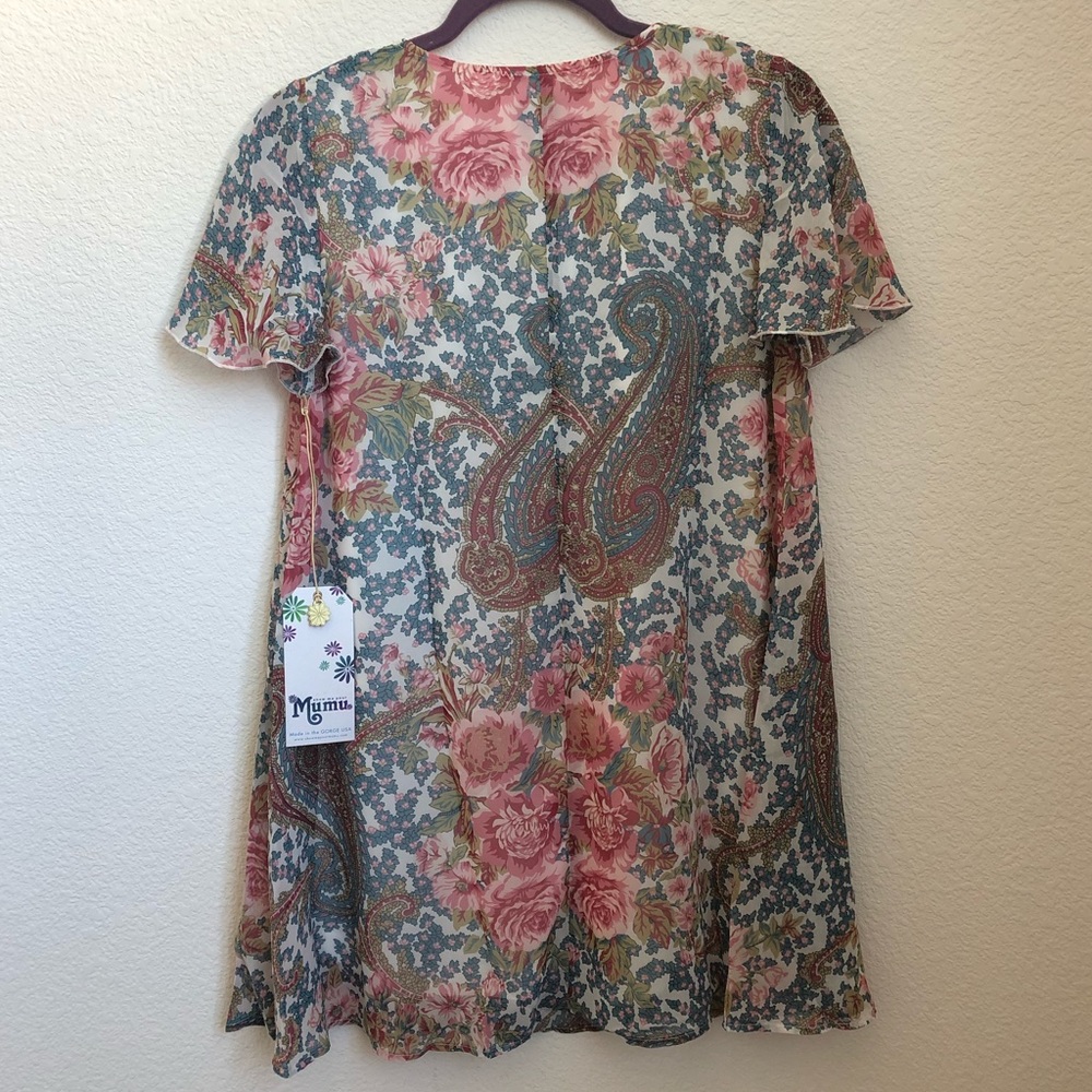 NEW Show Me Your Mumu Kylie Mini Dress Paisley - Picture 4 of 5